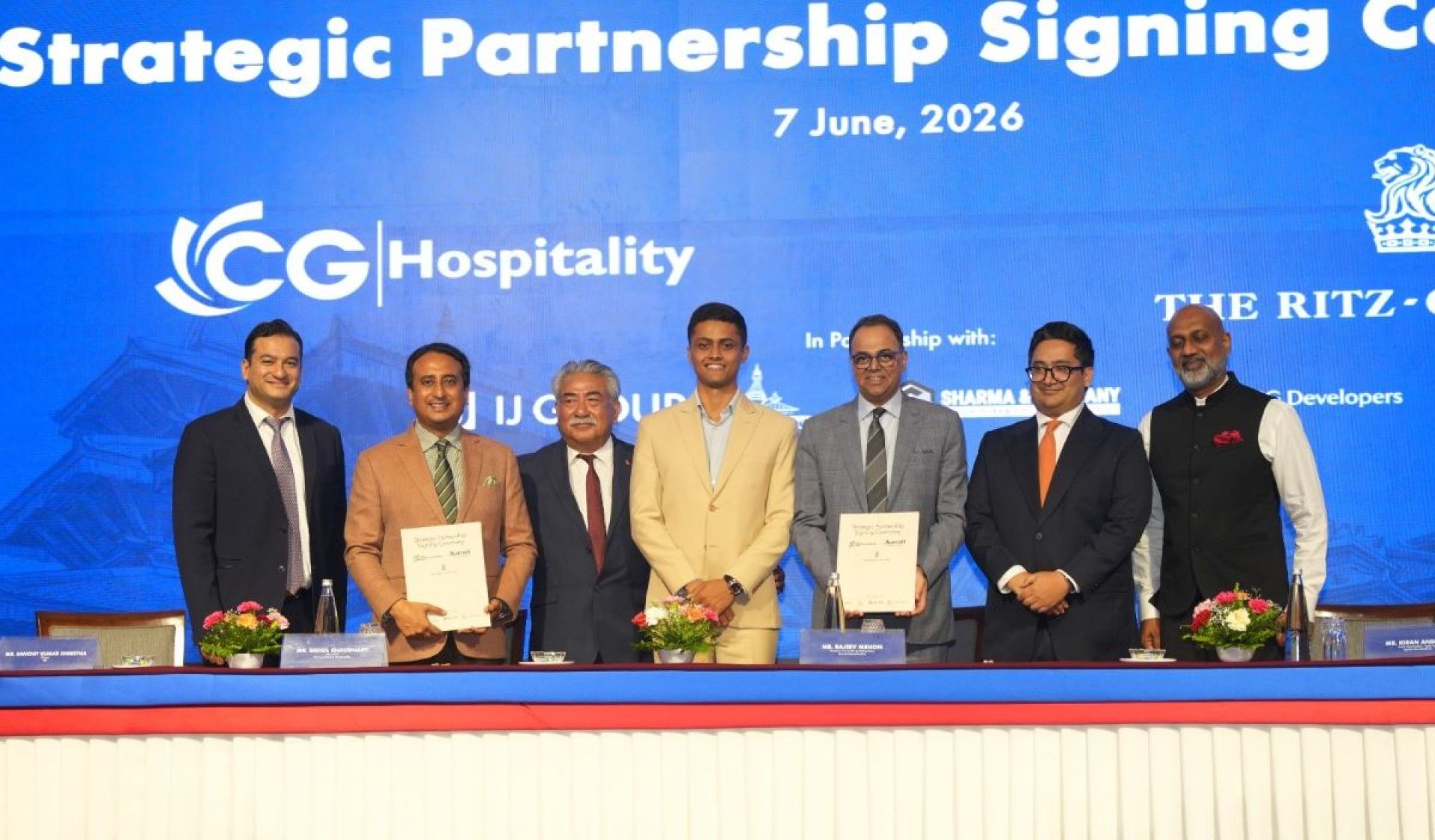 काठमाडौंमा दुई अल्ट्रा लग्जरी होटल सञ्चालन गर्न म्यारियट इन्टरनेशनल र सीजी हस्पिटालिटीबीच सम्झौता